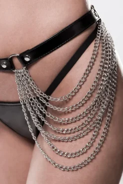 Grey Velvet Chain Set