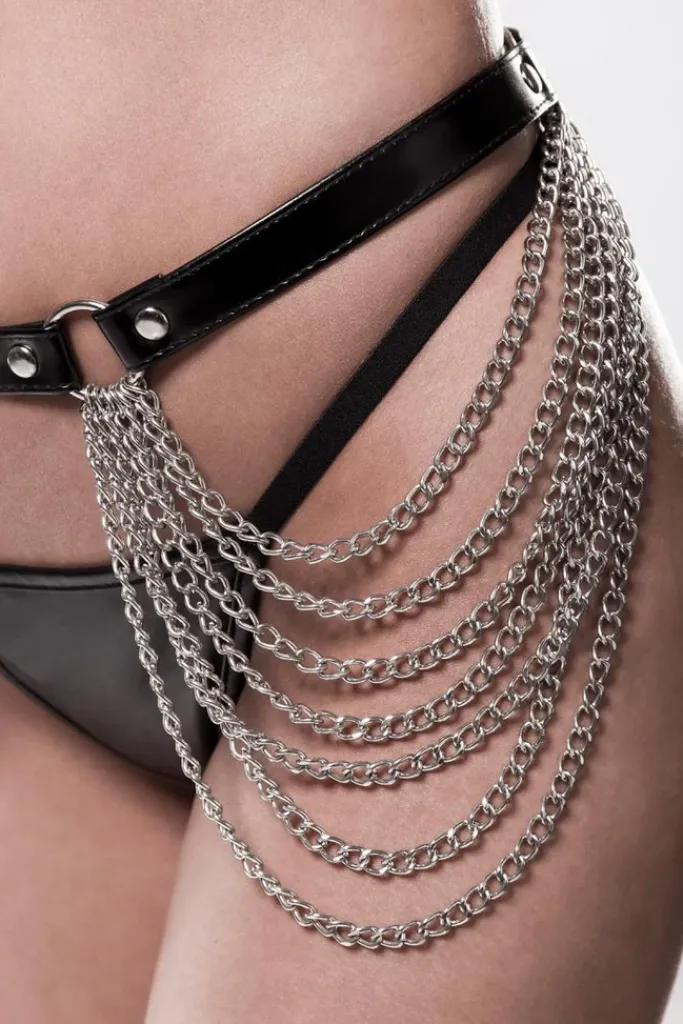 Grey Velvet Chain Set