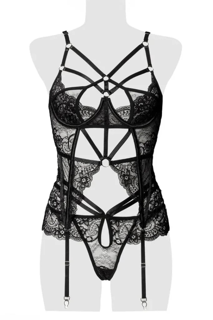 Grey Velvet Erotic Set