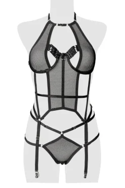 Grey Velvet Erotic Set