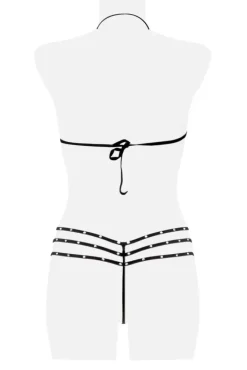 Grey Velvet Four-Part Body Set