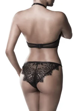 Grey Velvet Lingerie Set