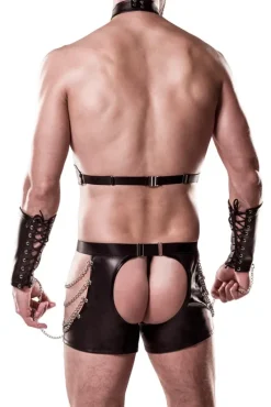 Grey Velvet Mens Erotic Set 8