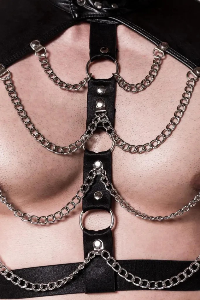 Grey Velvet Mens Erotic Set