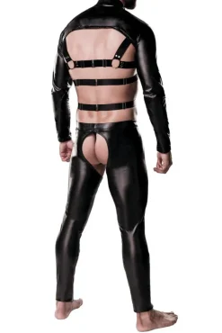Grey Velvet Mens Erotic Set