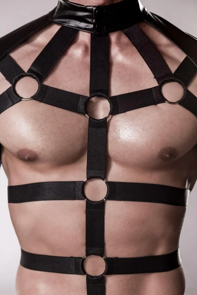 Grey Velvet Mens Erotic Set