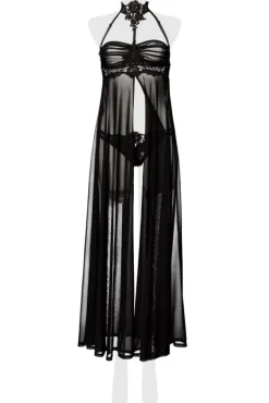 Grey Velvet Negligee
