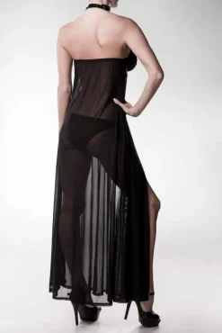 Grey Velvet Negligee