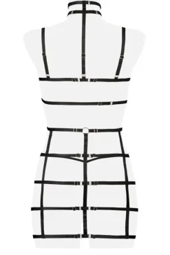 Grey Velvet 2-piece Harness Set (XS/S)