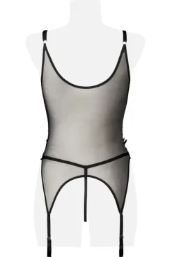 Grey Velvet 2-Piece Negligè Set