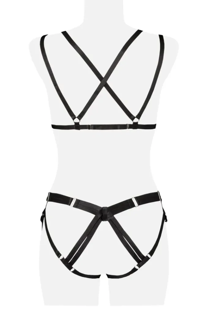 Grey Velvet Three-Part Bandage Set
