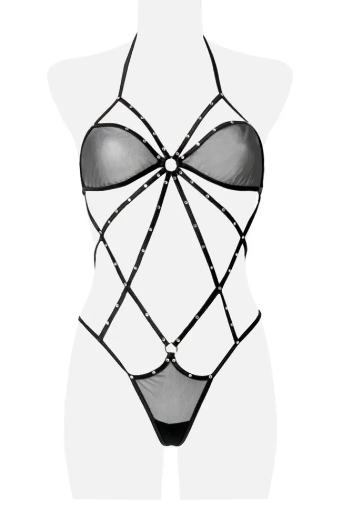 Grey Velvet Three-Part Body Set