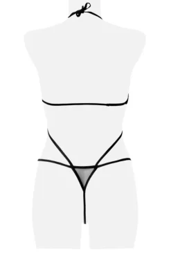 Grey Velvet Three-Part Body Set