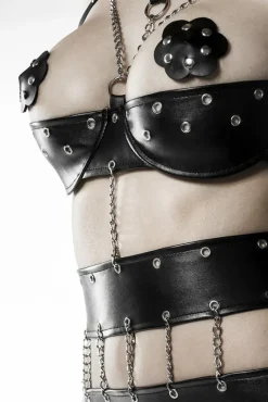 Grey Velvet Three-Part Body Set