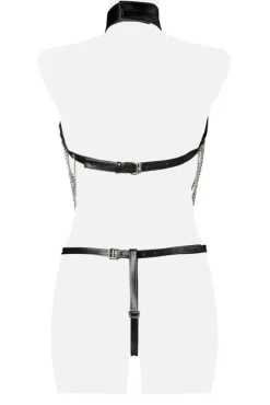 Grey Velvet Three-Part Chain Set