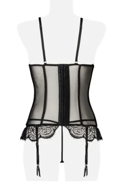 Grey Velvet Two-Part Lingerie Set