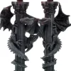Nemesis Now Guardians of the Light Pair of  Dragon Candlesticks