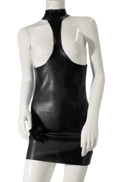 Guilty Pleasure Datex Black Collared Exposure Dress