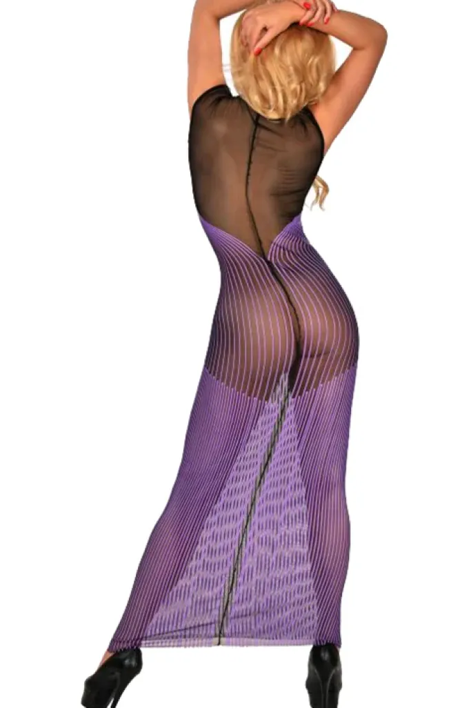 Guilty Pleasure Long Purple Datex Dress