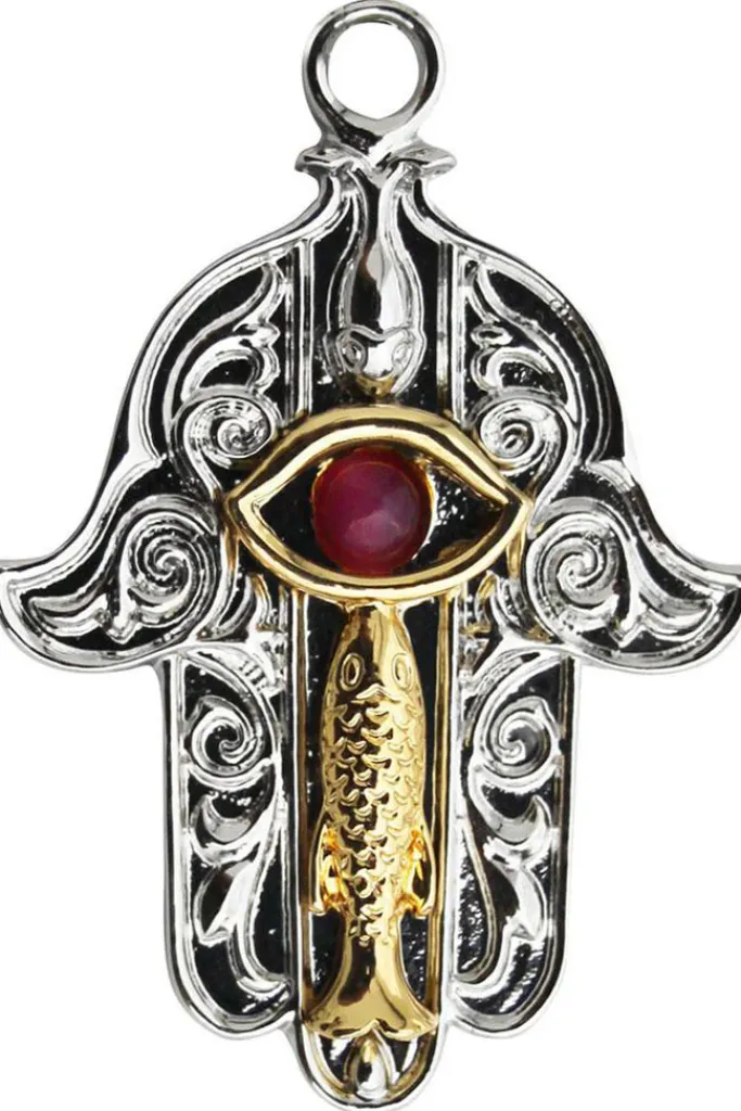 Mystic Kabbalah Hand of Khamsa Necklace