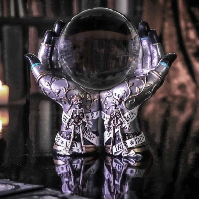 Nemesis Now Hands of the Future Crystal Ball Holder