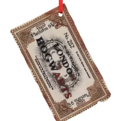 Nemesis Now Harry Potter Hogwarts Ticket Hanging Ornament