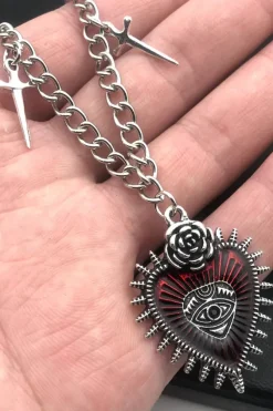 Gothic and Steampunk Jewellery Heart Necklace