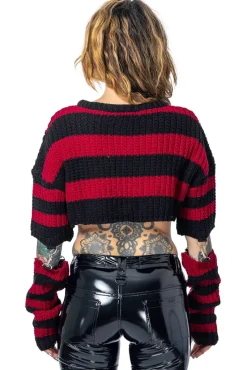Innocent Clothing Heartless Isadora Top Black/Red