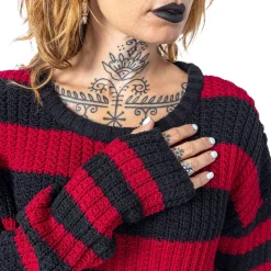 Innocent Clothing Heartless Isadora Top Black/Red