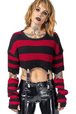 Innocent Clothing Heartless Isadora Top Black/Red
