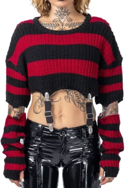 Innocent Clothing Heartless Isadora Top Black/Red