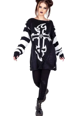 Innocent Clothing Heartless Lilith Jumper Black/White