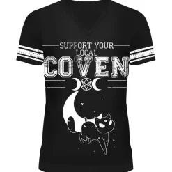 Innocent Clothing Heartless Moon Cats Varsity Tshirt