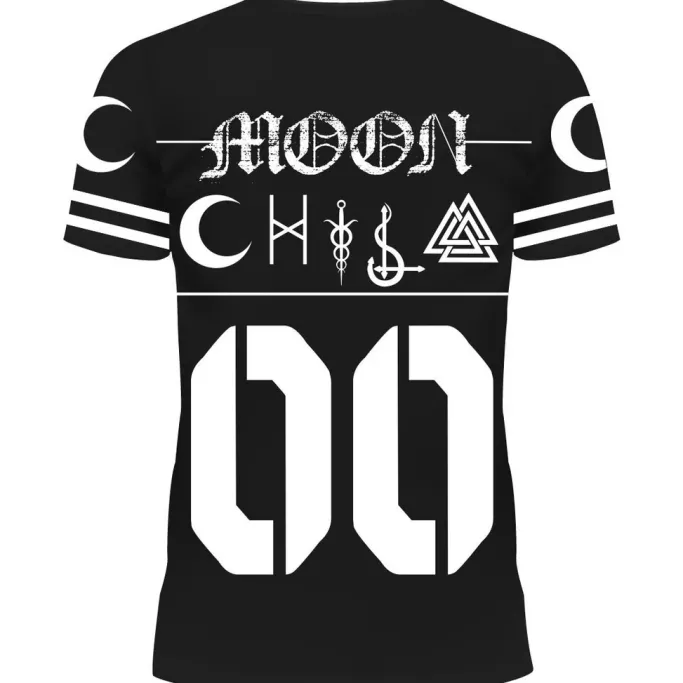 Innocent Clothing Heartless Moon Kitty Varsity Tshirt
