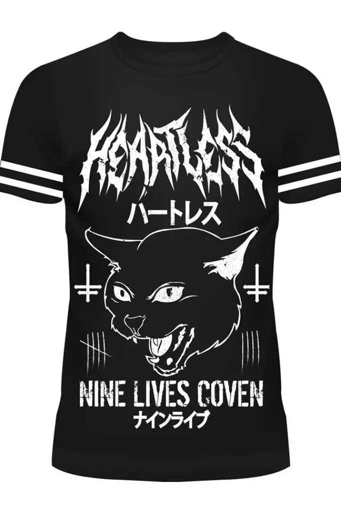 Innocent Clothing Heartless Nine Lives Coven Varsity T