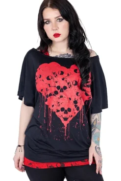 Innocent Clothing Heartless Skull Heart Top