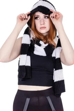 Innocent Clothing Heartless Zenni Scarf Black/White