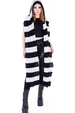 Innocent Clothing Heartless Zenni Scarf Black/White