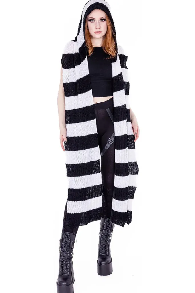 Innocent Clothing Heartless Zenni Scarf Black/White