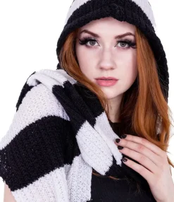 Innocent Clothing Heartless Zenni Scarf Black/White