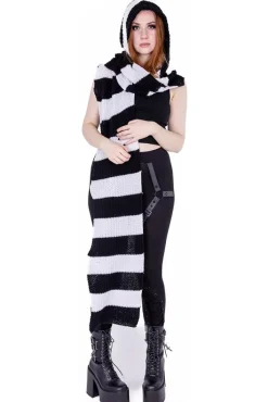 Innocent Clothing Heartless Zenni Scarf Black/White