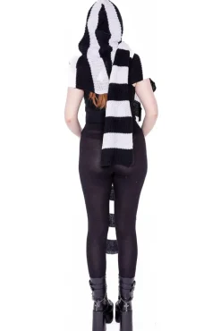 Innocent Clothing Heartless Zenni Scarf Black/White