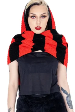 Innocent Clothing Heartless Zenni Scarf Black/Red
