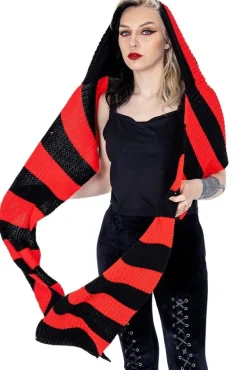 Innocent Clothing Heartless Zenni Scarf Black/Red