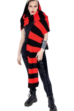 Innocent Clothing Heartless Zenni Scarf Black/Red