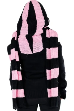 Innocent Clothing Heartless Zenni Scarf Black/Pink