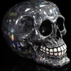 Nemesis Now Holographic Silver Fishnet Skull