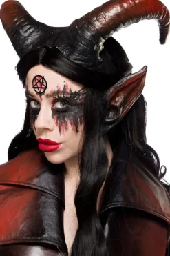 Mask Paradise Horns Black Red