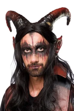 Mask Paradise Horns Black Red