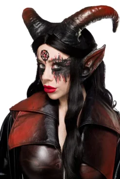 Mask Paradise Horns Black Red